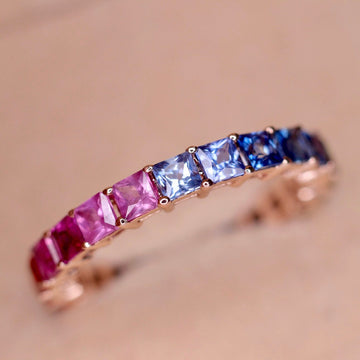 MAZEL TOV princess cut ring