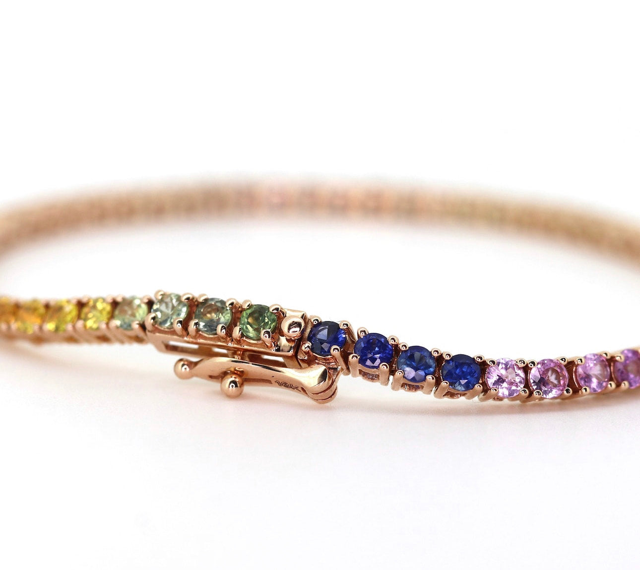 Mazel tov tennis round bracelet